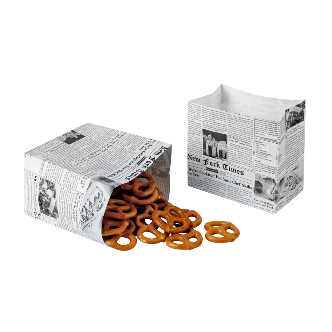 Eco-Friendly Newsprint Paper Snack Bags 4
