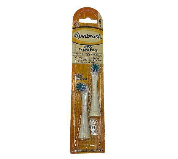 Spinbrush Pro Sensitive Replacement Toothbrush Heads - 50 Pack Bulk Wholesale for Gentle Dental Care - Perfect for Sensitive Teeth & Gum Protection at Home or Travel