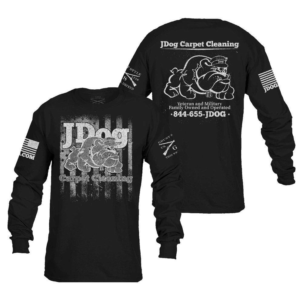 JDog Carpet Cleaning Long Sleeve Shirt - Durable Workwear for Professional Carpet Cleaners & Home Cleaning - Perfect for Indoor/Outdoor Cleaning Jobs & DIY Home Maintenance