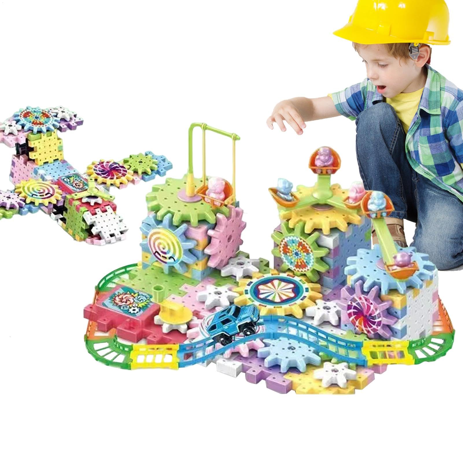 Upgrade Gear Building Blocks Set - 83-263 Pieces STEM Construction Toy Kit with Electric Tools, Educational Building Blocks for Kids Ages 3+, Perfect for Home, School, and Creative Play