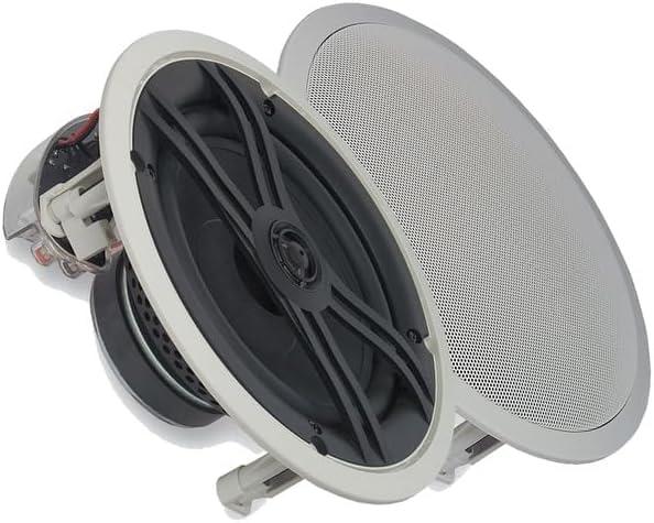 YAMAHA NSIW360C 2-Way In-Ceiling Speaker System (Pair, White) - Premium Home Audio for Living Room, Bedroom & Home Theater Installation