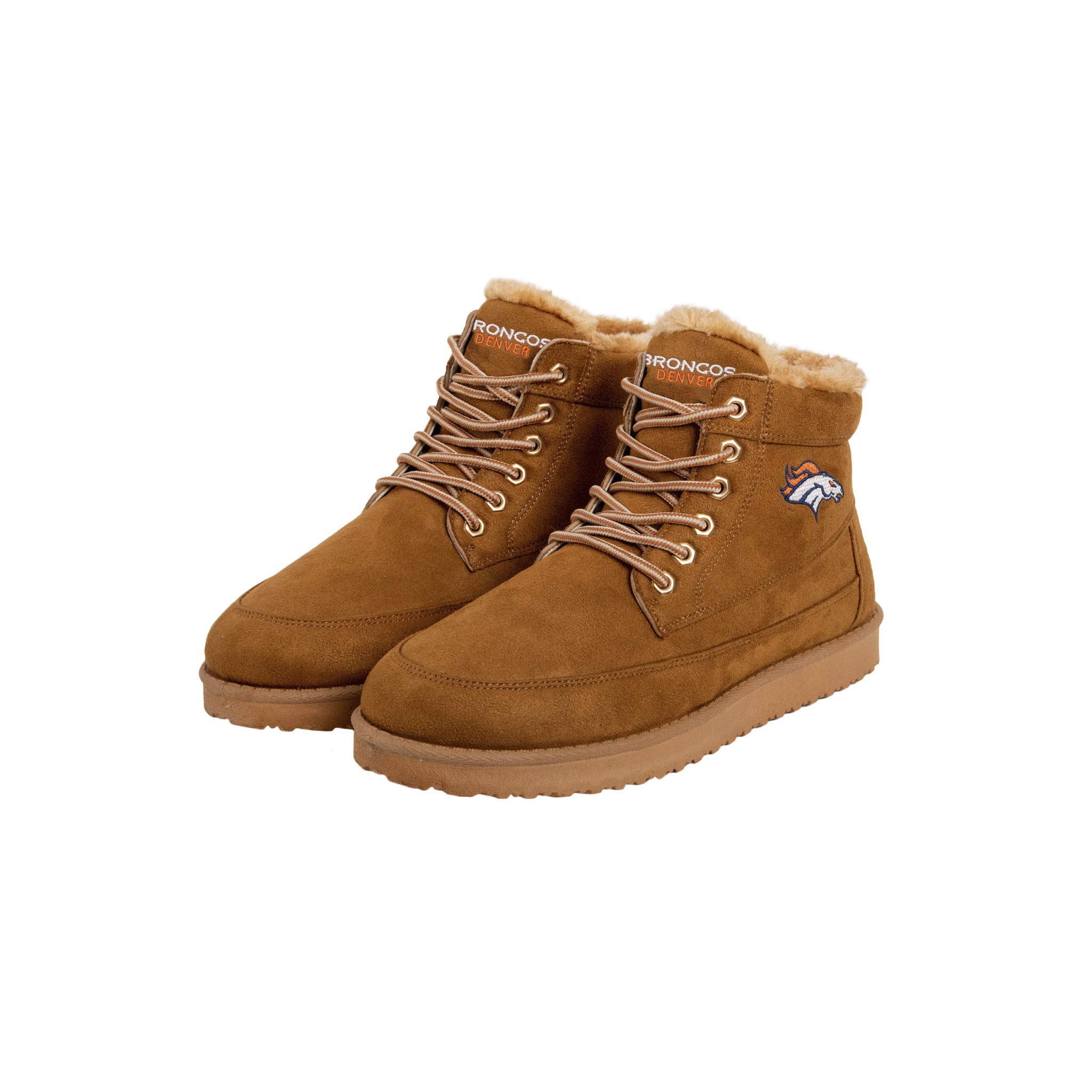 FOCO Men's NFL Team Logo Tailgate Boots - Waterproof Winter Snow Boots for Football Fans, Outdoor Activities & Cold Weather - Perfect for Game Day, Tailgating & Hiking