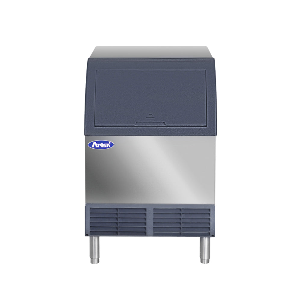 Atosa YR140 AP 161 24 Air Cooled Undercounter Half Dice Cube Ice Maker - 142 lbs Daily Production for Restaurants, Bars & Cafes