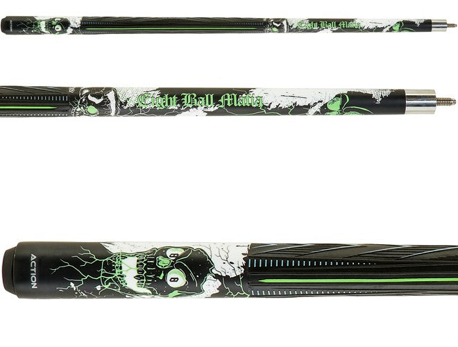 Eight Ball Mafia EBM21 Green Skull - Premium Collectible Billiard Accessory for Game Rooms & Man Caves