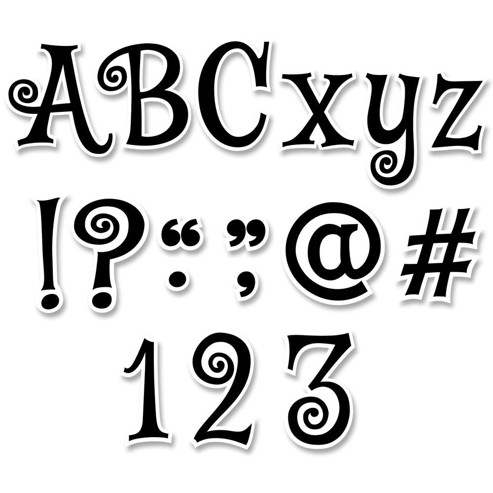 4 Inch Black Swirl Designer Letters - Elegant Home Decor for Wall Art, Wedding Signs & DIY Craft Projects