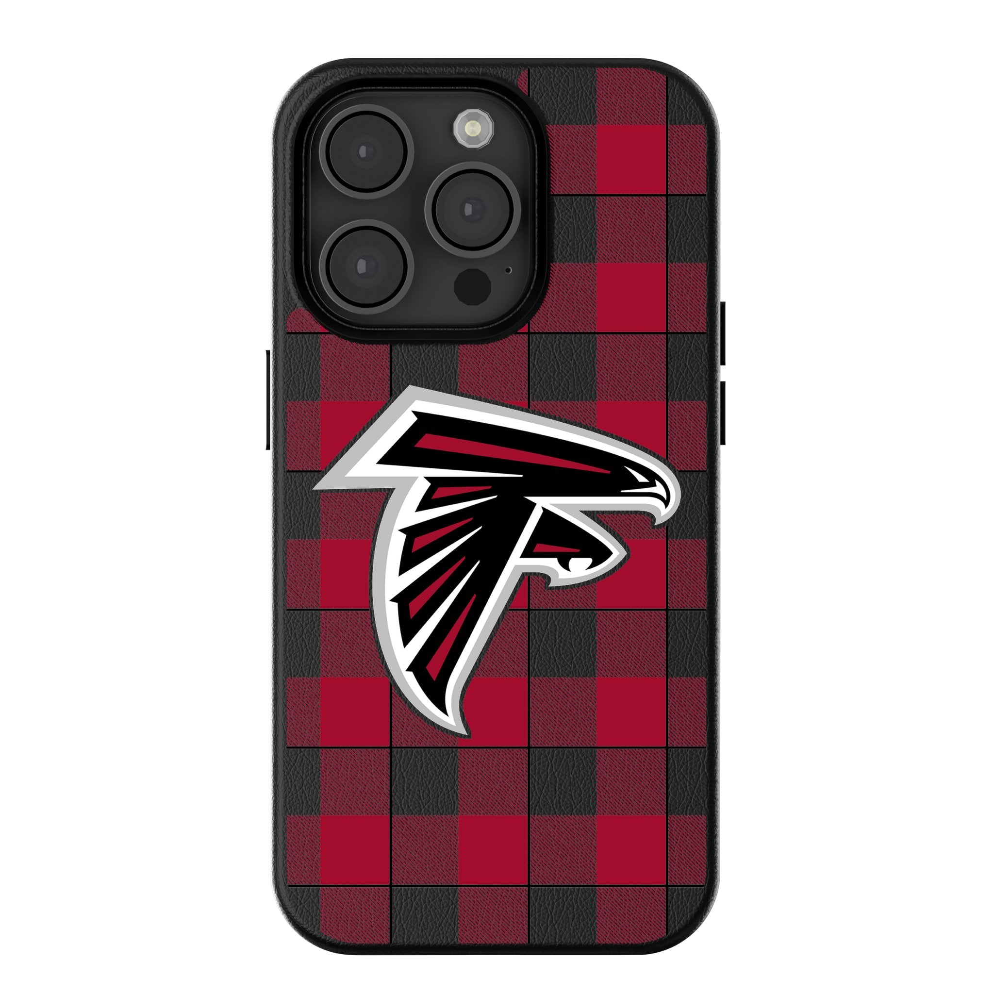 Atlanta Falcons Plaid MagSafe Compatible Phone Case for iPhone 14/13/12 Pro Max - Durable Protective Cover for Football Fans - Perfect for Game Day & Everyday Use