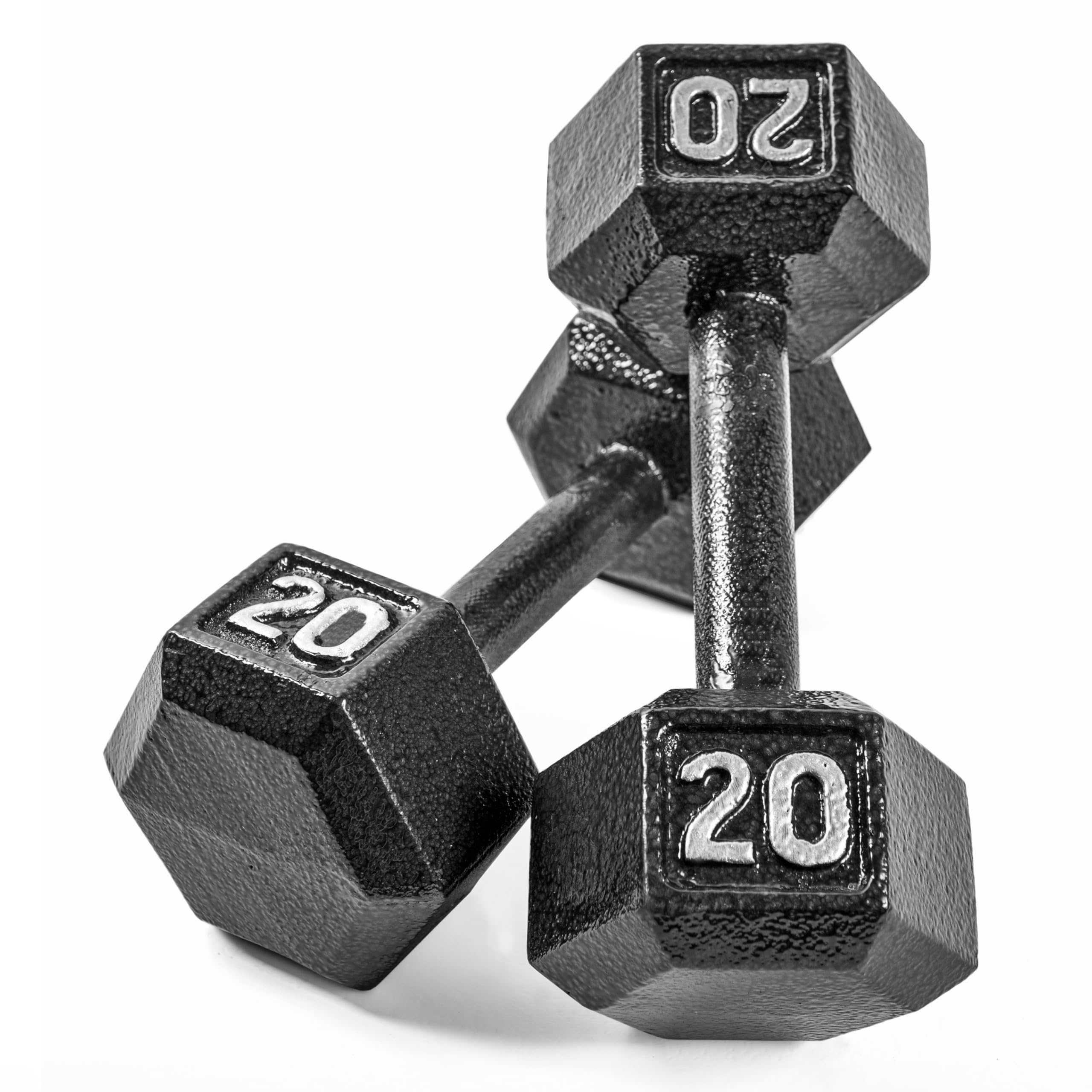 CAP Barbell Cast Iron Hex Dumbbell Set - 5-50 lbs Weight Options for Home Gym, Strength Training & Workouts | Durable Fitness Equipment for Men & Women