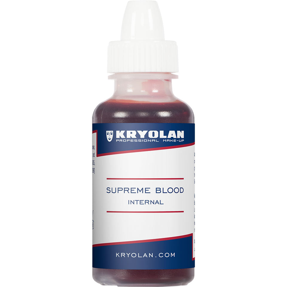 Kryolan Dark Supreme Blood Internal - Professional Special FX Makeup for Halloween, Cosplay & Theater - Realistic Fake Blood for Scary Effects