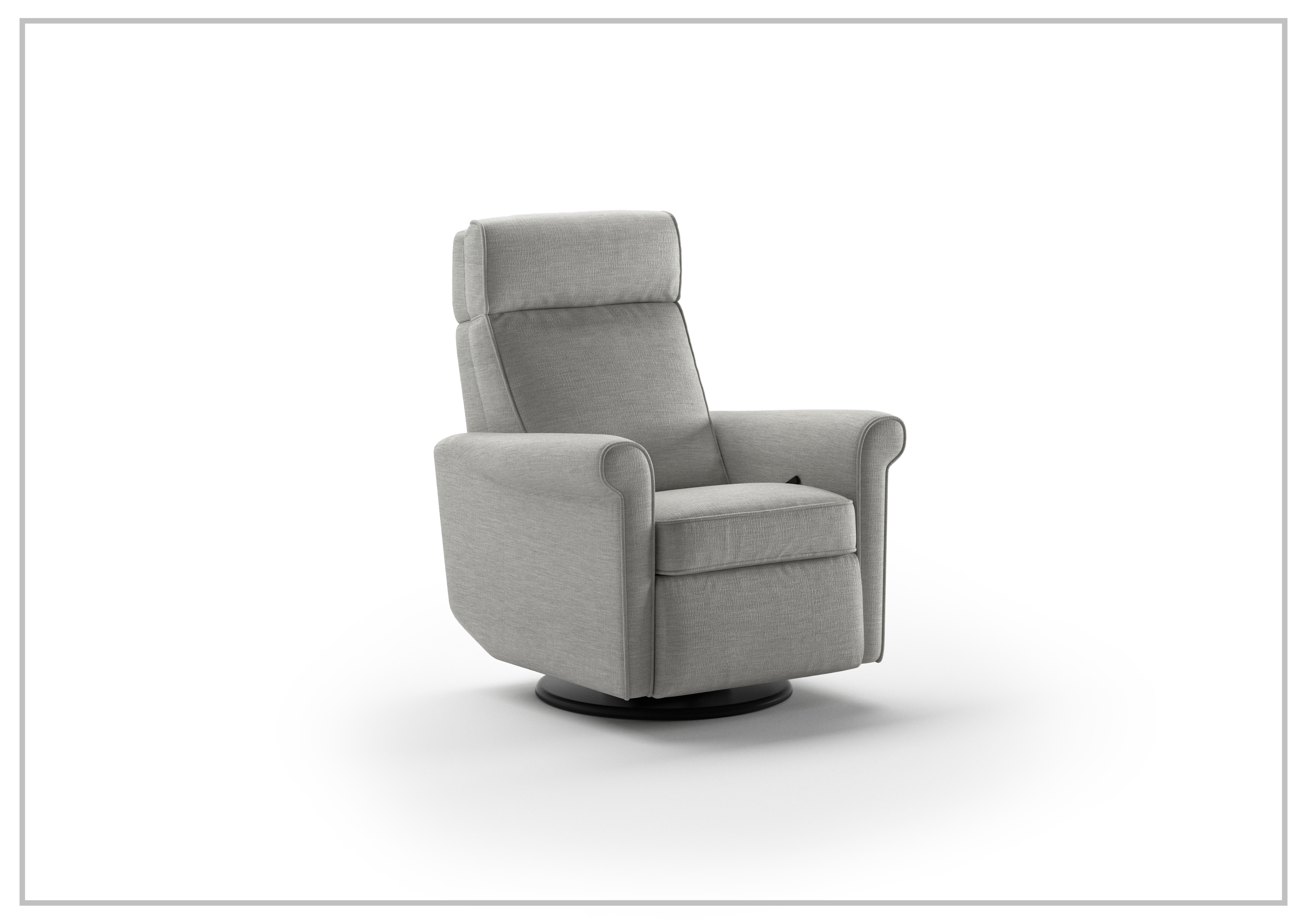 Luonto Rolled Fabric Power Recliner Chair with Adjustable Headrest - Comfortable Electric Reclining Sofa for Living Room, Home Theater & Relaxation - Perfect for Movie Nights, Gaming & Napping