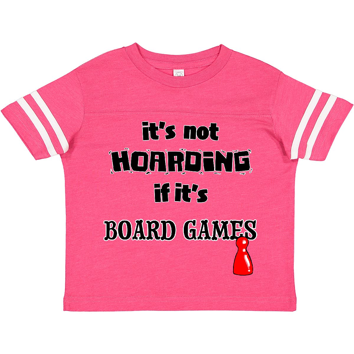 Inktastic It's Not Hoarding If It's Board Games Toddler T-Shirt - Perfect for Playdates, Family Game Nights, and Casual Outings