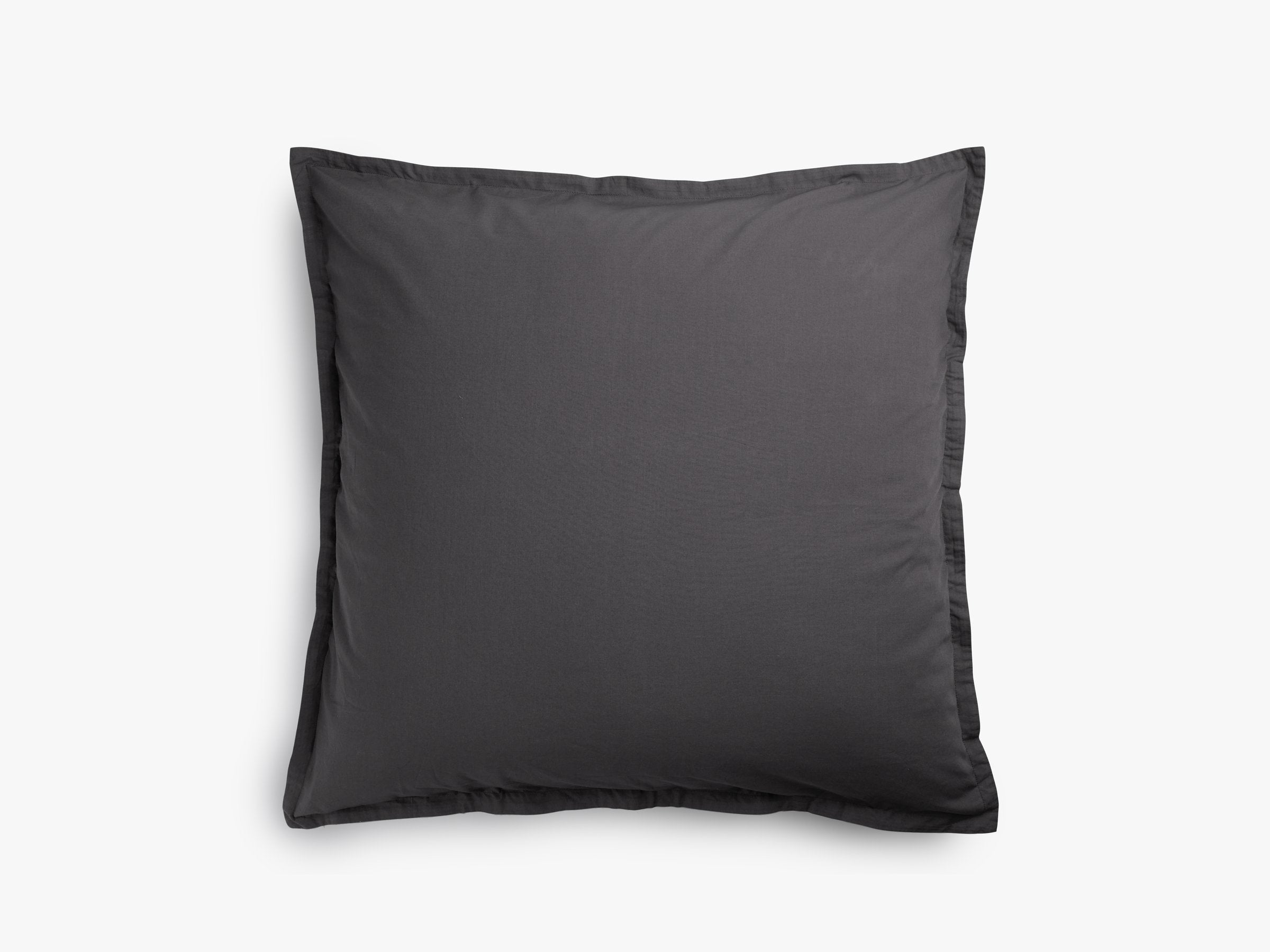 Premium Percale Euro Sham Pillowcase - Soft 100% Cotton, Slate Gray - Perfect for Bedroom Decor, Guest Rooms & Luxury Hotels