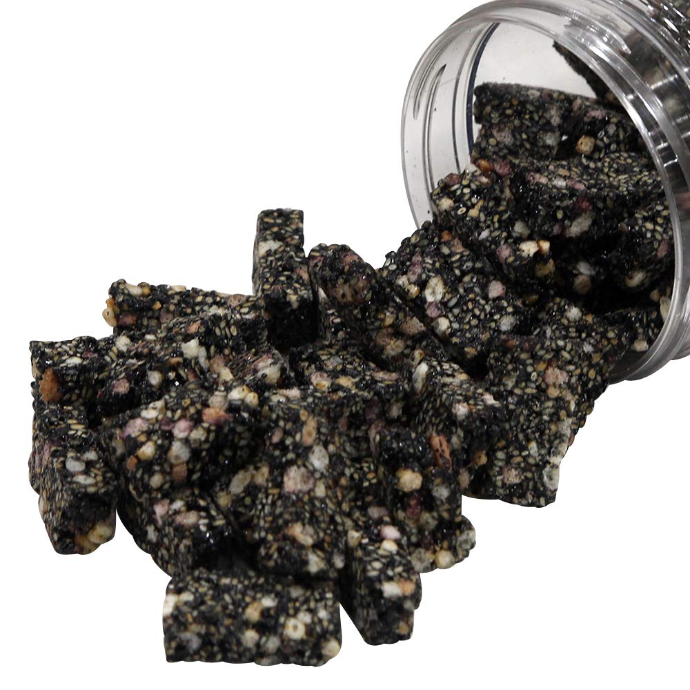 Premium Korean Black Sesame Rice Bites - Vegan Gluten-Free Snack for Healthy On-the-Go Eating