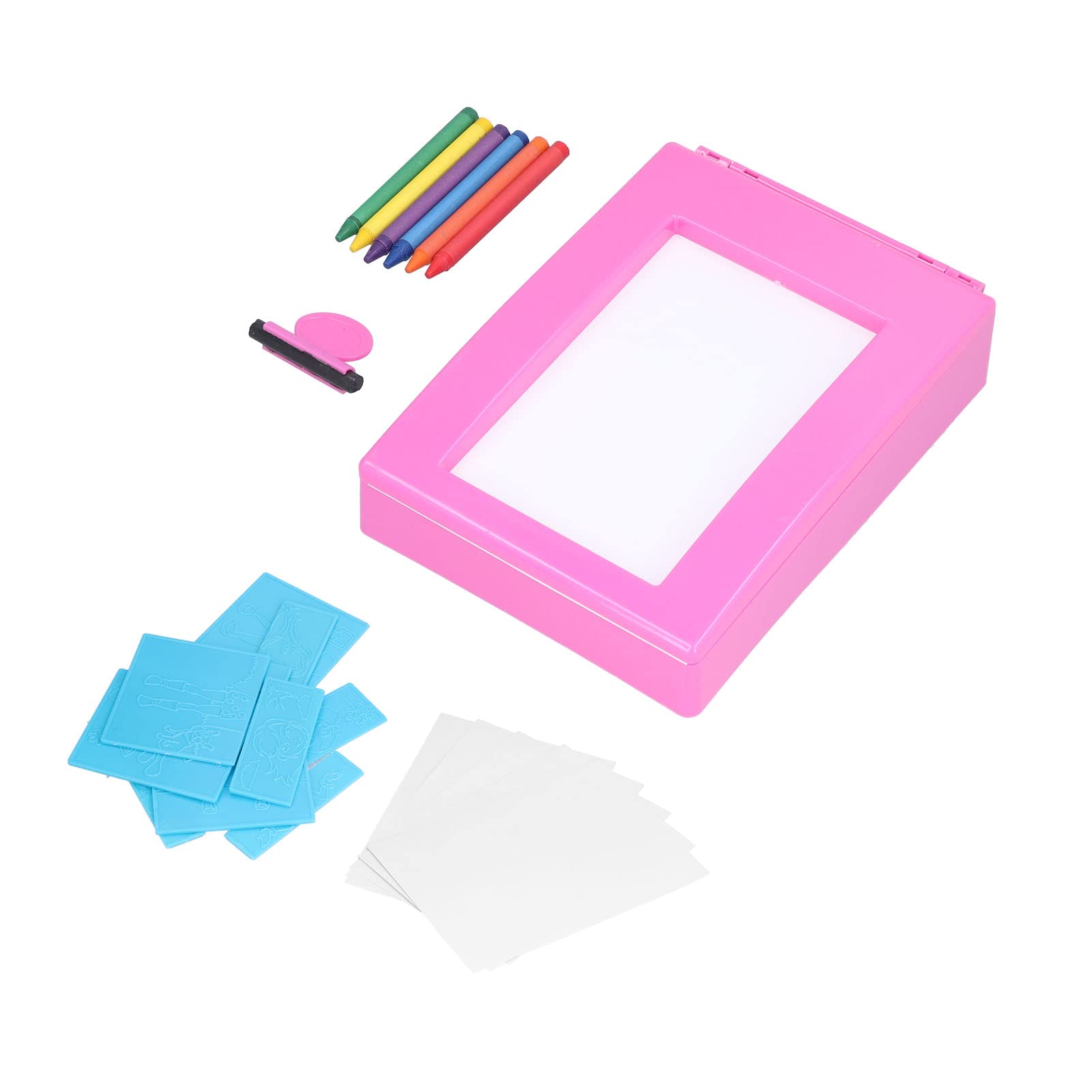 Shanrya Fashion Design Drawing Rubbing Plates Kit - Safe & Fun DIY Art Activity for Kids & Adults - Perfect for Sketching, Doodling, and Creative Handwriting Practice - Great for Home, School, and Art Classroom Projects