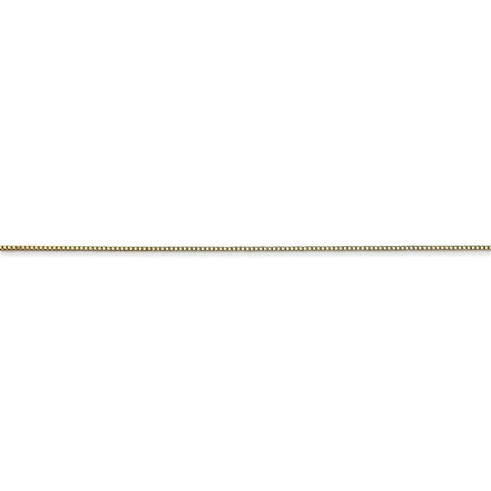 10K Yellow Gold 0.5mm Box Chain Necklace for Women - Dainty Fine Jewelry Gift for Her, Perfect for Everyday Wear, Special Occasions & Layering