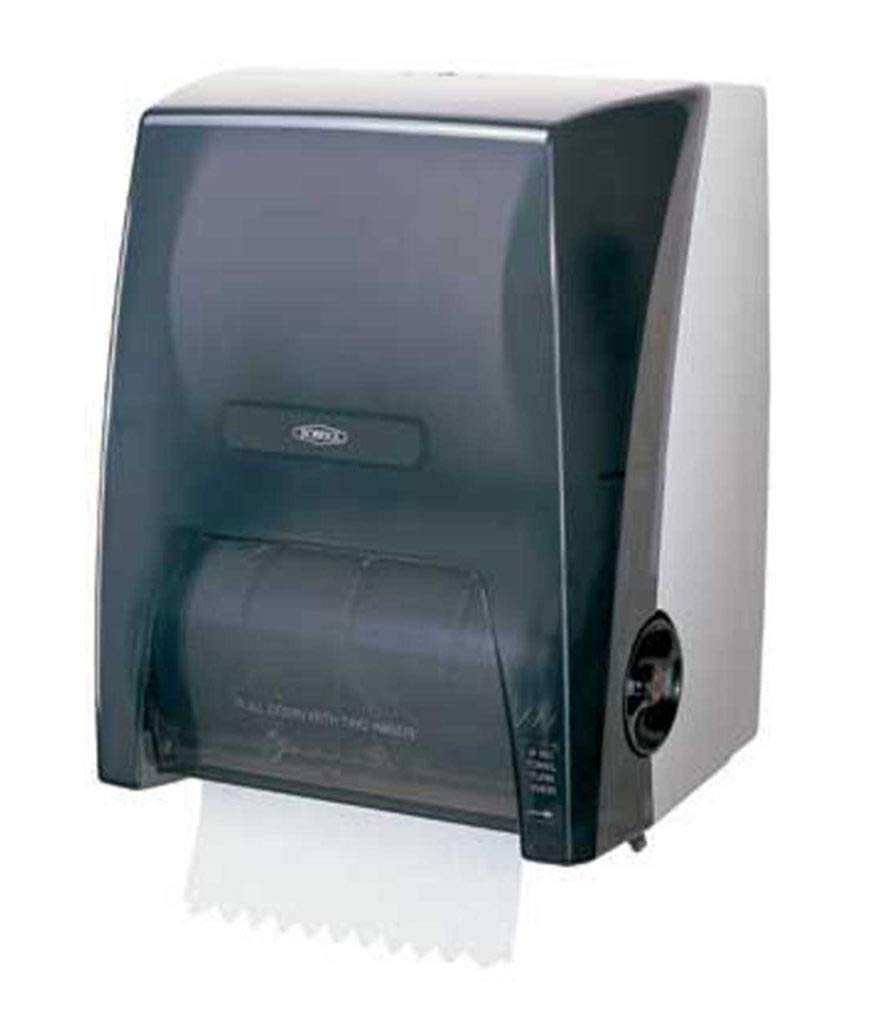 Bobrick B-72860 Black Plastic Surface Mount Roll Paper Towel Dispenser - Heavy-Duty Commercial Restroom Hand Towel Holder for Office, Kitchen & Public Washrooms