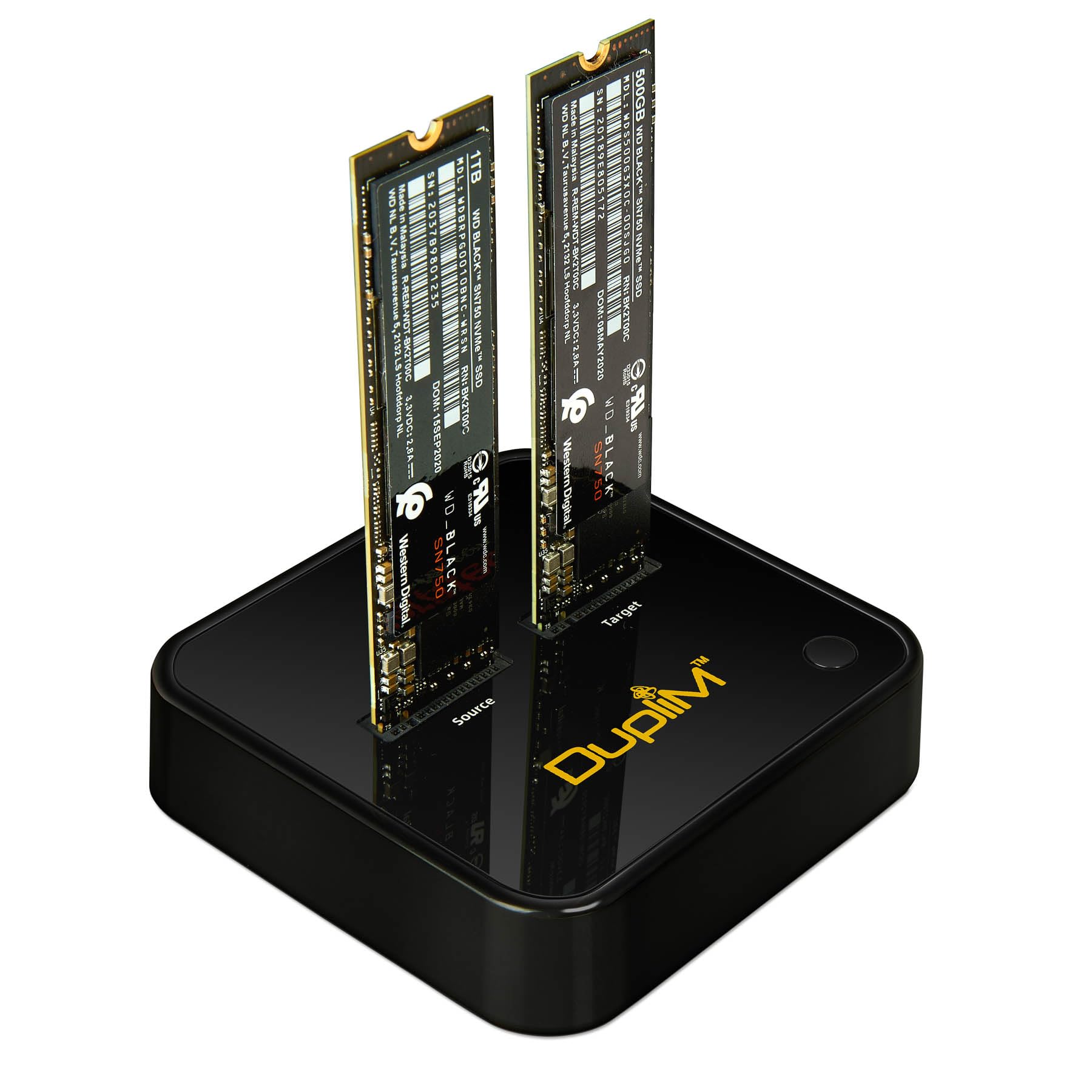 DupliM 1:1 M.2 NVMe SSD Duplicator - Standalone PCIe SSD Cloner & Copier for Fast Data Transfer - Perfect for IT Professionals, Data Centers & PC Builders