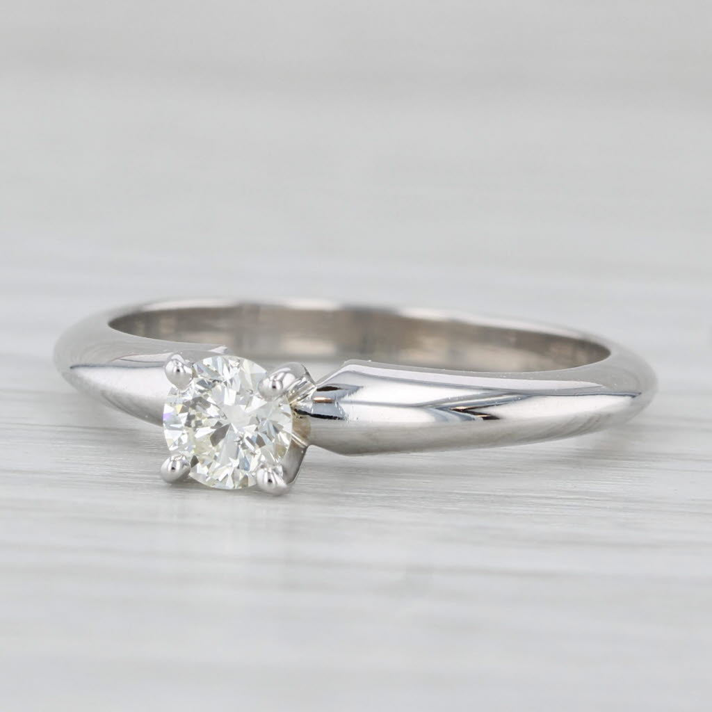 0.25ctw Round Diamond Solitaire Engagement Ring 14k White Gold Size 5.75 - Perfect for Proposals, Weddings & Anniversary Gifts