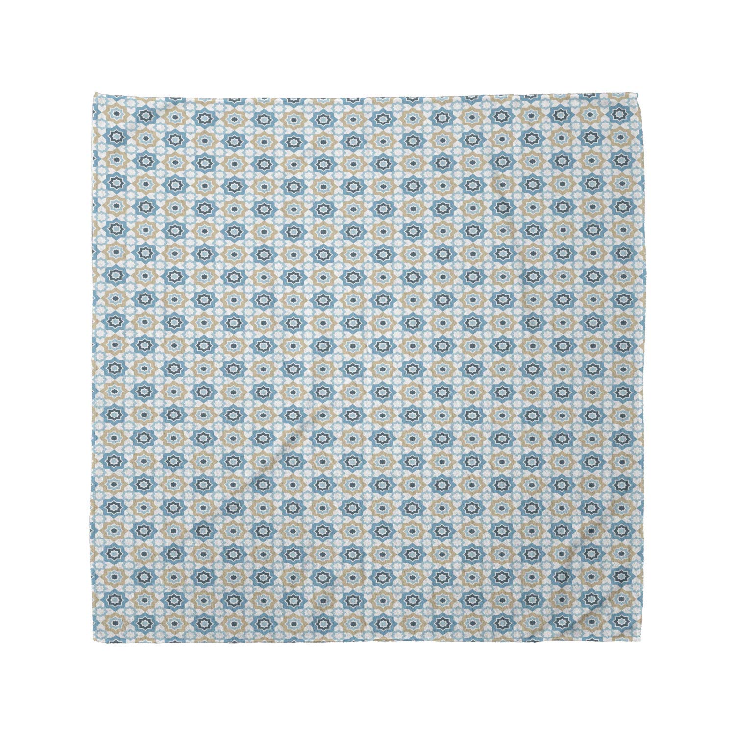 Ambesonne Moroccan Bandana - Unisex Head Scarf & Neck Tie with Oriental Star Motifs for Men & Women - Perfect for Outdoor Activities, Festivals, and Fashion Accessories