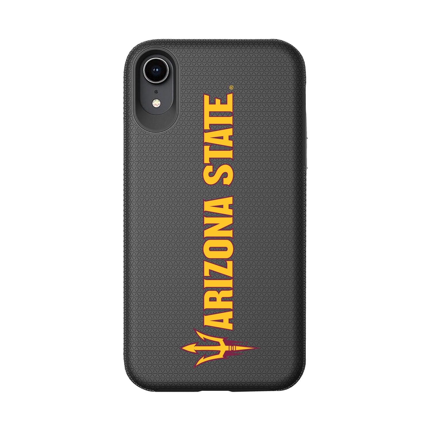 OTM Essentials Shockproof Phone Case for iPhone XR - Durable Hard Shell with Arizona State University Design - Perfect for College Students, Travel & Everyday Protection