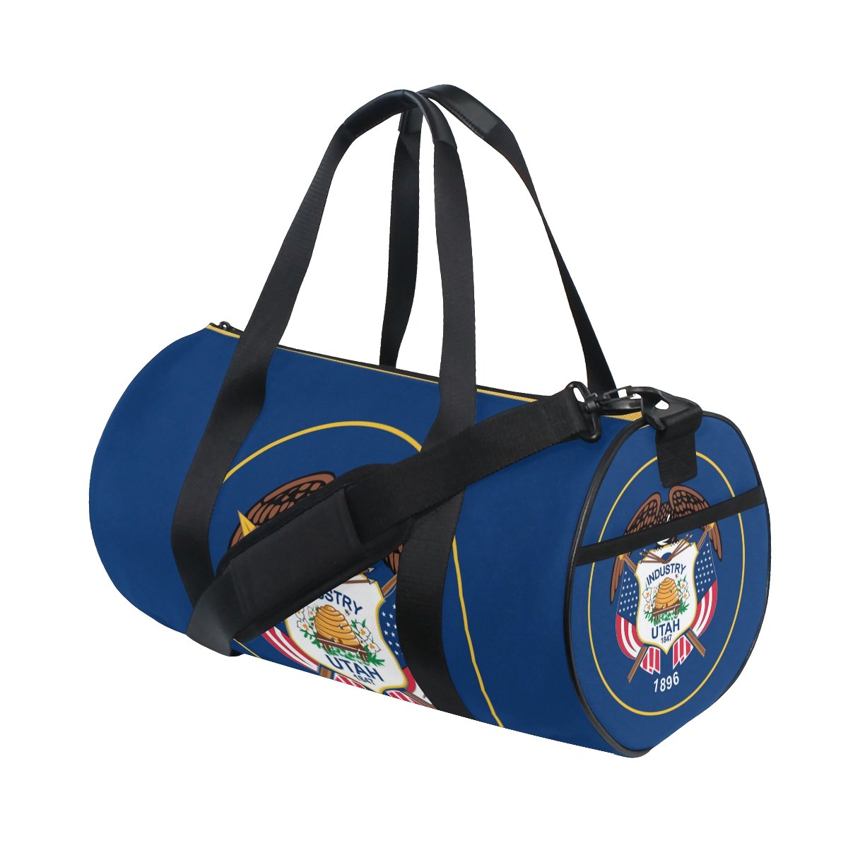 Large State Flag Travel Duffel Shoulder Bag - Durable Gym & Sports Fitness Bag for Workouts, Travel & Outdoor Adventures