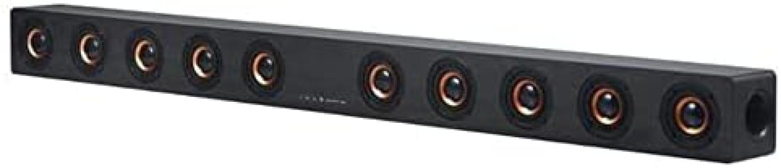 Wooden TV Sound Bar with 6 Sound Effects, 8 Speakers, 40W Wireless Bluetooth, Full Range 2 Woofer, Home Theater Acoustic Music Center Soundbar with Remote Control, Grey - Perfect for Living Room, Bedroom, and Office