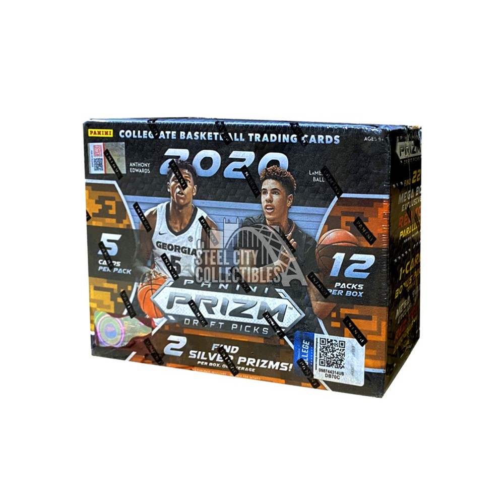 2020 Panini Prizm Draft Picks Basketball Mega Box - Collectible Trading Cards for NBA Fans & Sports Memorabilia Enthusiasts - Perfect for Card Collecting, Investments, and Fantasy Basketball Leagues