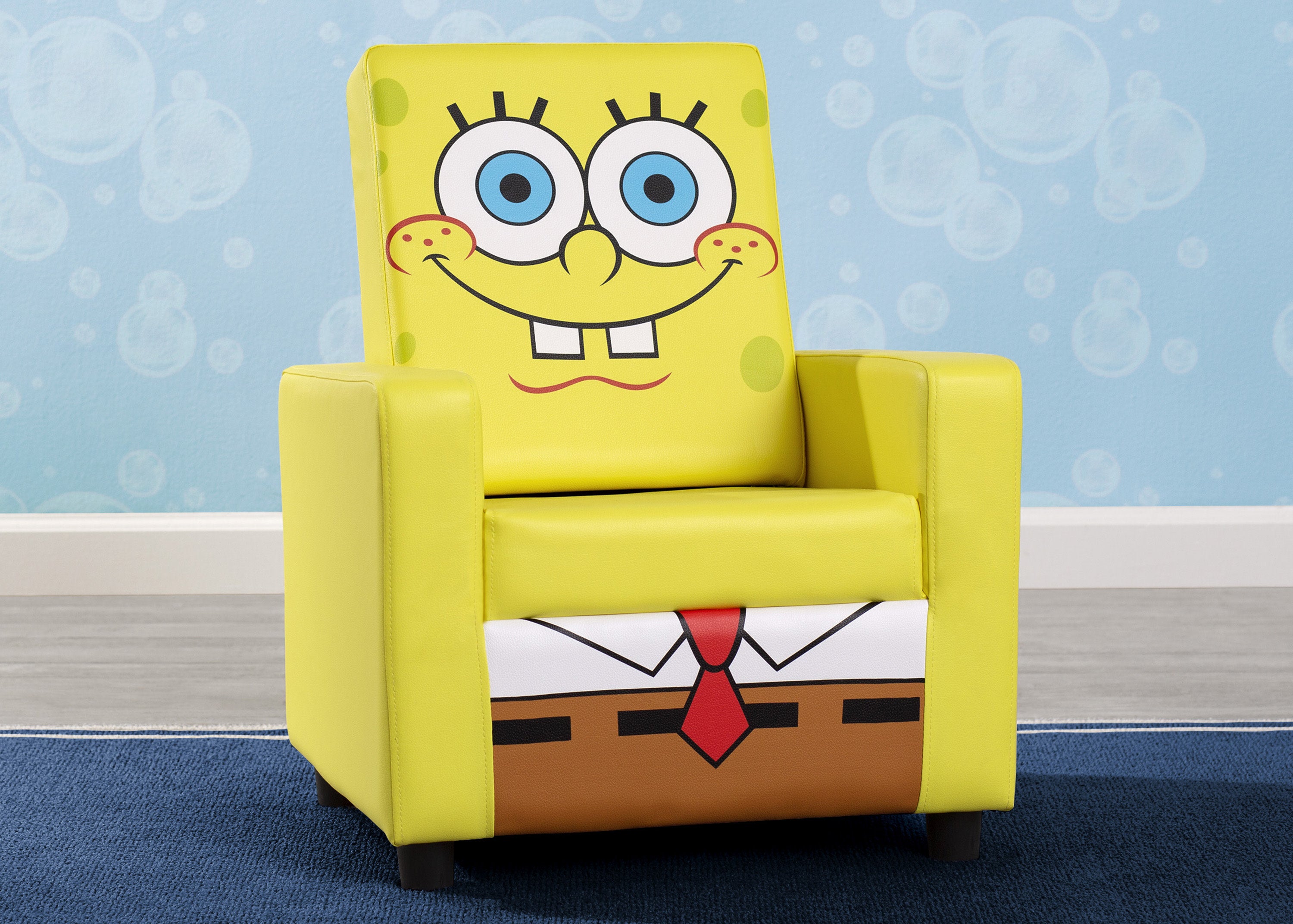 SpongeBob SquarePants Kids Gaming Chair - High Back Ergonomic Upholstered Desk Chair for Boys & Girls - Perfect for Bedroom, Study Room & Game Room
