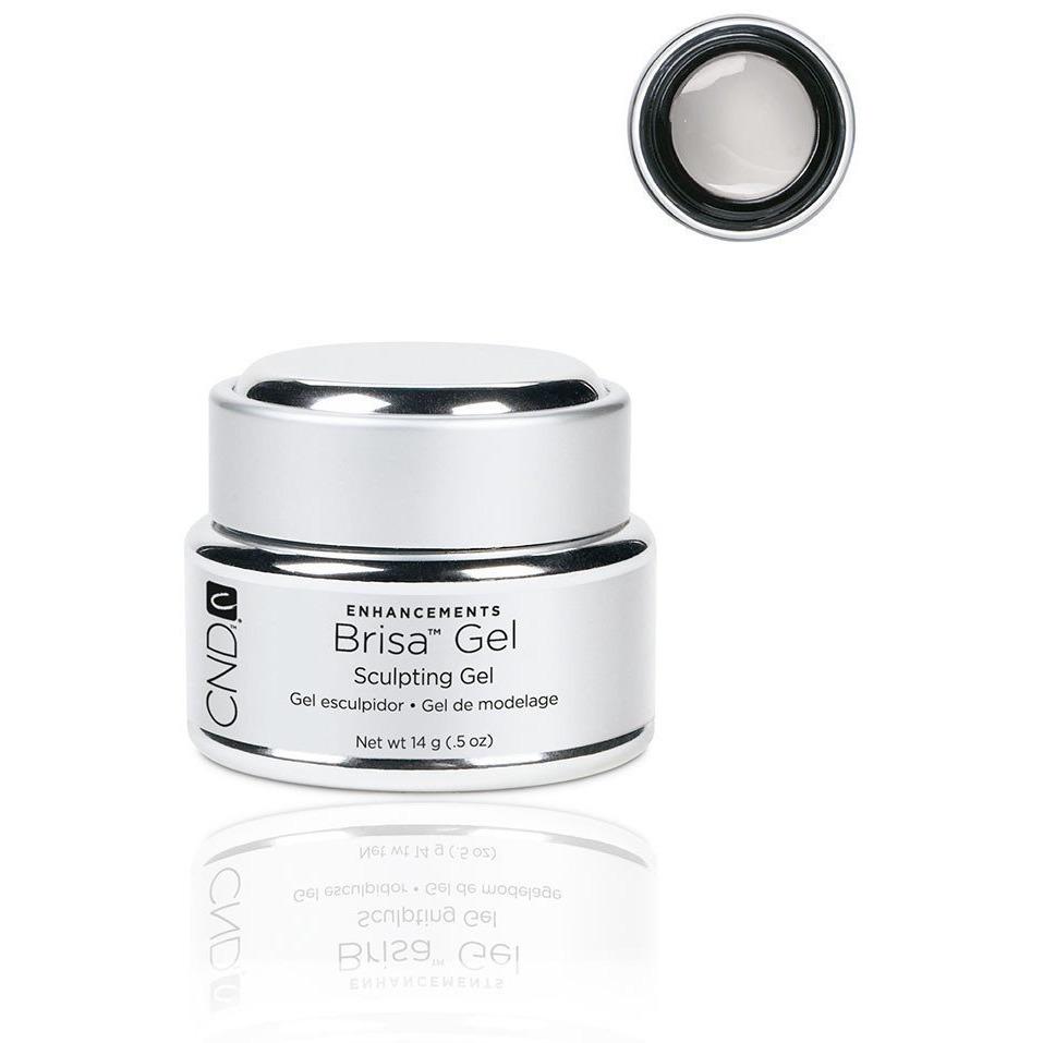 CND Brisa Sculpting Gel - Glass Verre Cristal Sheer 0.5 oz | Professional Nail Enhancement for Salon & Home Manicures