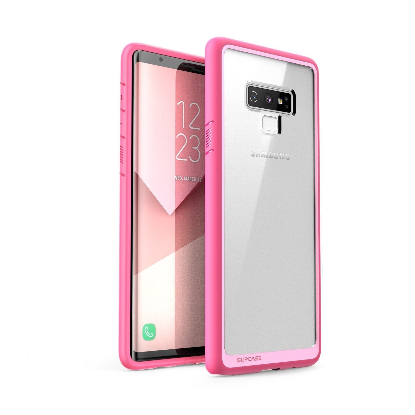 Samsung Galaxy Note 9 Unicorn Beetle Style Slim Clear Protective Phone Case - Pink | Shockproof & Scratch Resistant Cover for Everyday Use, Work & Travel