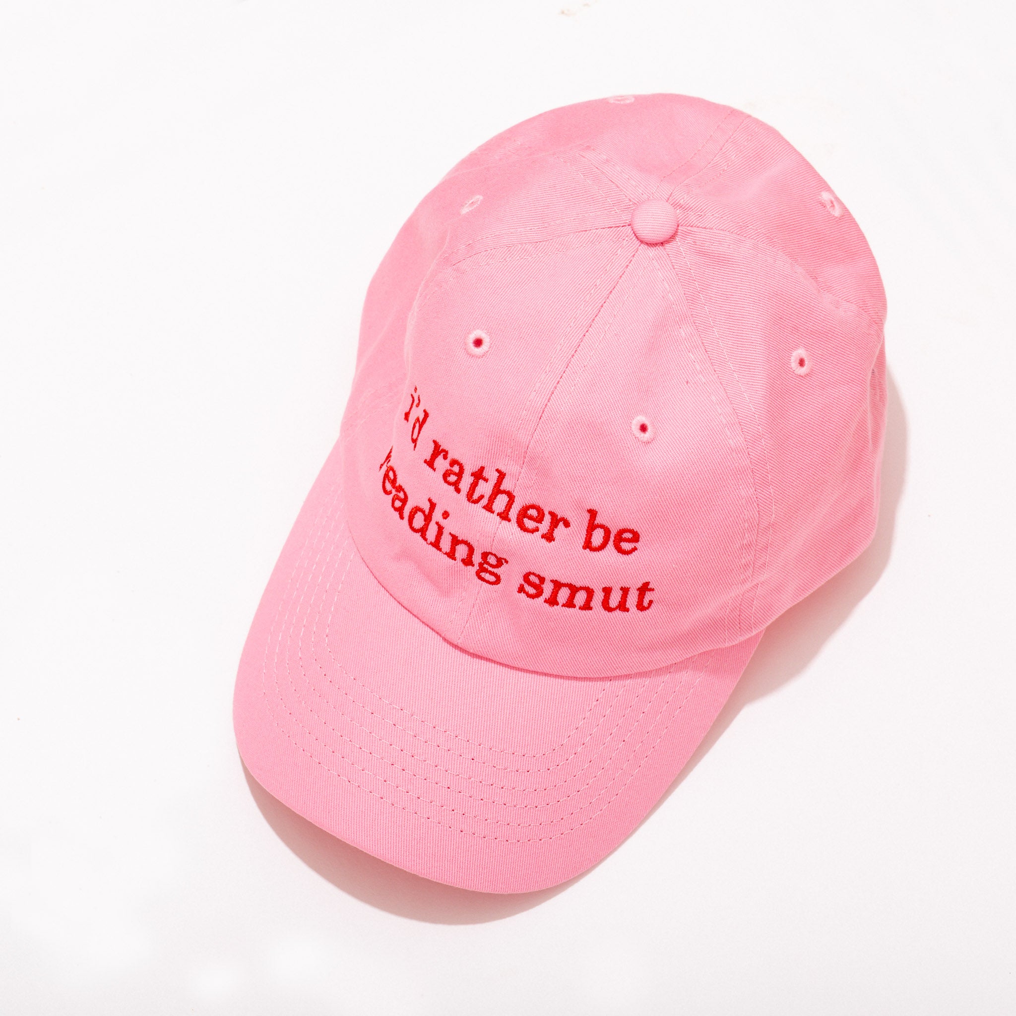 I'd Rather Be Reading Smut Baseball Cap - Funny Book Lover Hat for Readers & Bookworms - Perfect for Book Clubs, Libraries & Reading Nooks