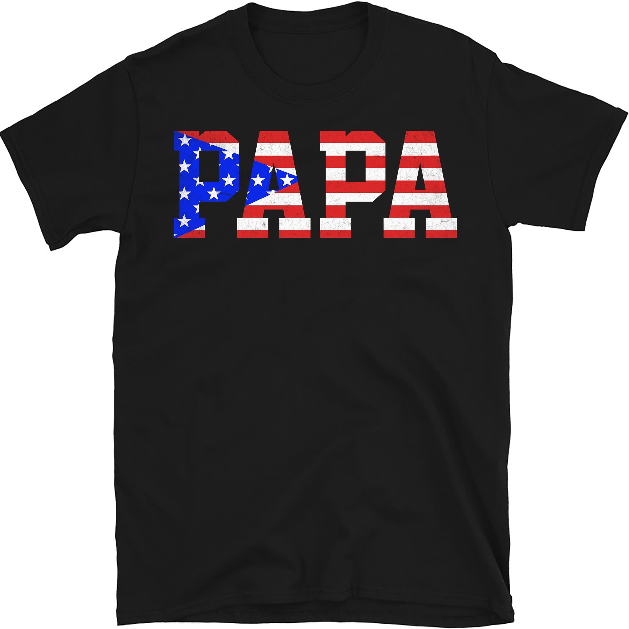 Funny Patriotic American Grandpa T-Shirt for Men - Best Father's Day Gift Idea - Perfect for BBQ, Family Gatherings & 4th of July Celebrations