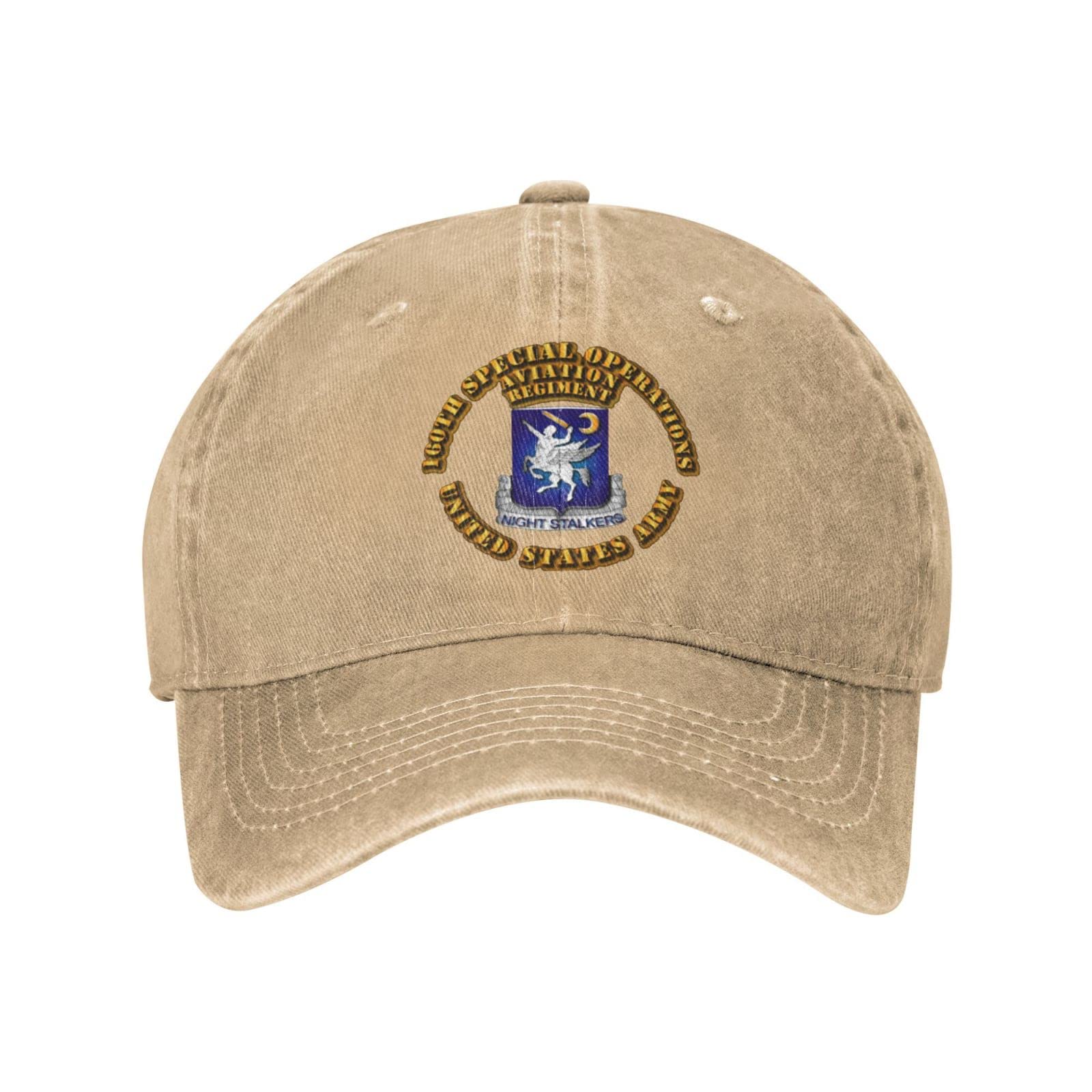 160th Special Operations Aviation Regiment Unisex Denim Baseball Cap - Military Style Sandwich Hat for Men & Women - Perfect for Outdoor Activities, Sports & Casual Wear