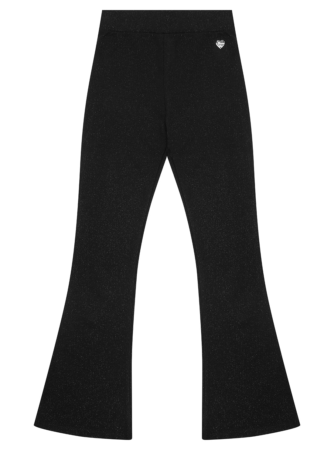 Black Punto Milano Flare Leggings for Women - High Waisted Yoga Pants with Tummy Control (Sizes 7-16) - Perfect for Yoga, Workouts & Casual Wear