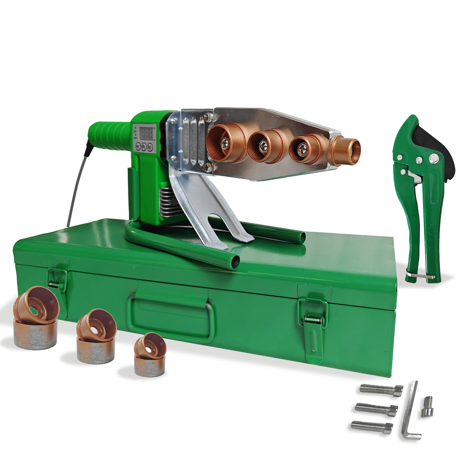 PP, PP-R, PE, PP-C Plastic Water Pipe Welder - 110V Poly Pipe Fusion Machine with PVC Pipe Heater | For Plumbing, Irrigation & Industrial Pipe Connections