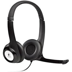 Logitech H390 USB Headset with Noise-Canceling Mic - Comfortable Over-Ear Headphones for PC, Laptop, Office, Online Meetings & Gaming