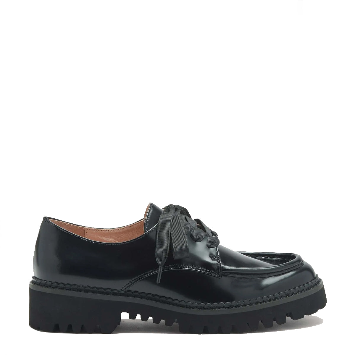 Coccinelle Lord Shiny Noir Loafers for Women - RBI280101 Black Leather Slip-On Shoes - Perfect for Office, Business & Formal Occasions