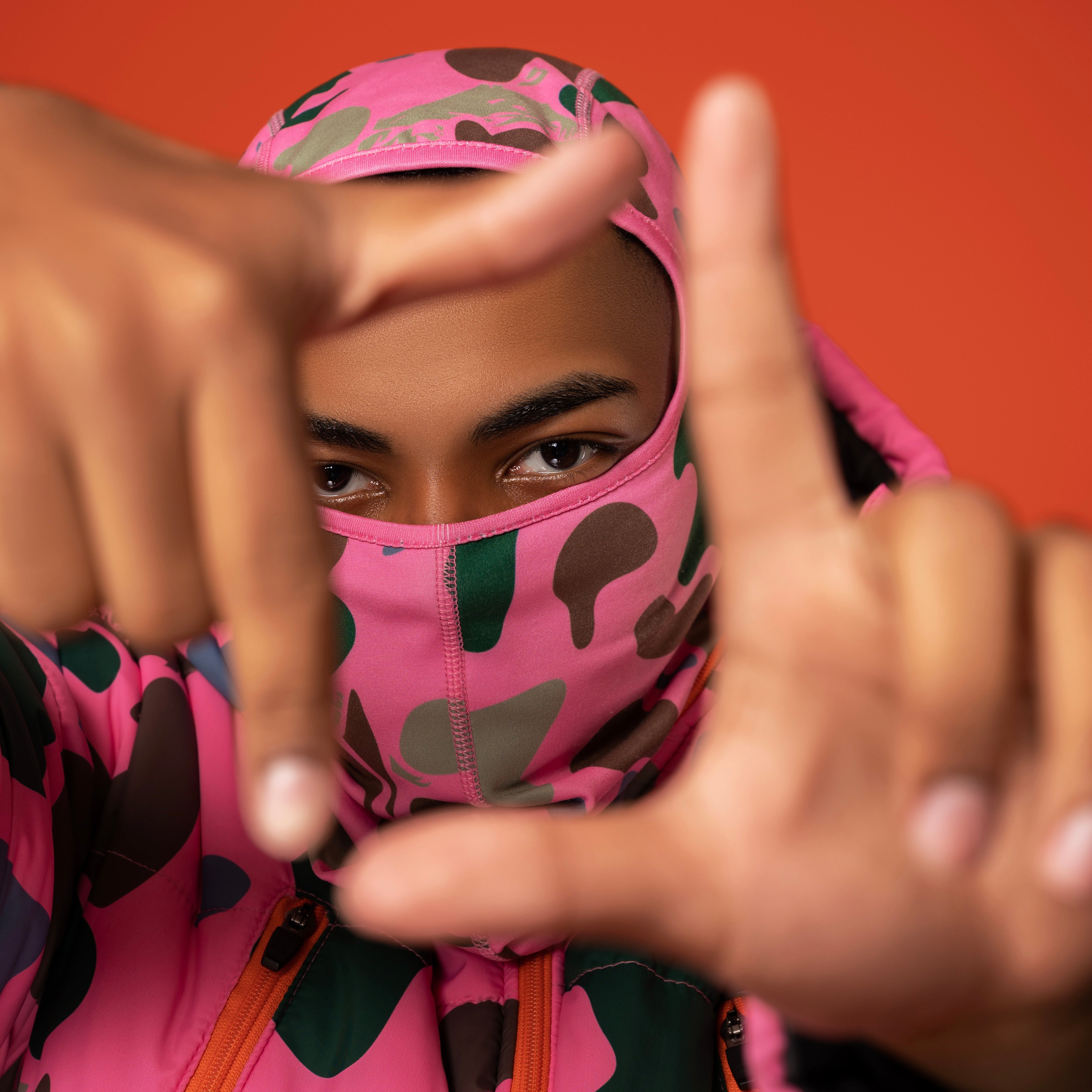 Pink Camo Balaclava Face Mask - Warm Winter Skiing & Outdoor Hunting Gear for Men & Women - Perfect for Snowboarding, Motorcycling & Cold Weather Activities