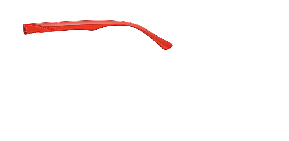 Knockaround Paso Robles Custom Arm Clear Red Sunglasses - Polarized UV Protection for Outdoor Sports & Casual Wear