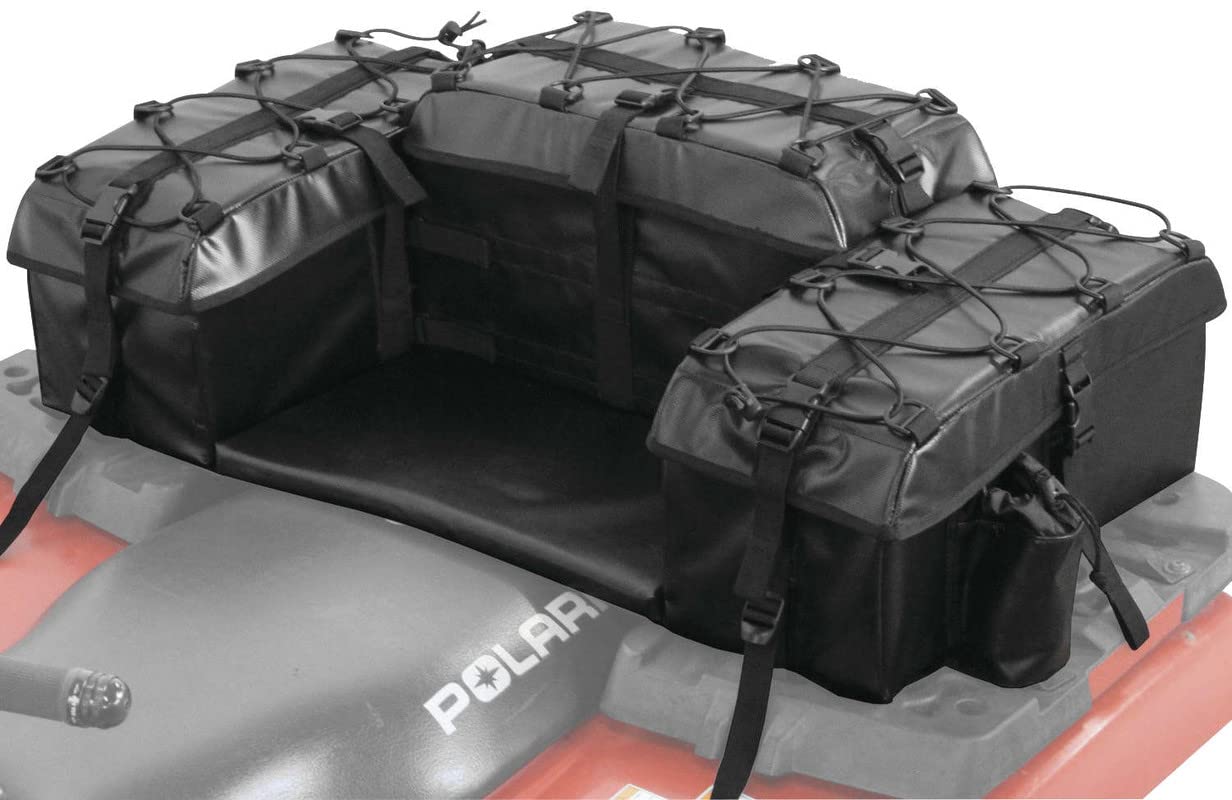 New Arch Series Black Rear Rack Cargo Bag for Yamaha Grizzly 450 ATV - Heavy Duty Waterproof Storage for Hunting, Camping & Off-Road Adventures