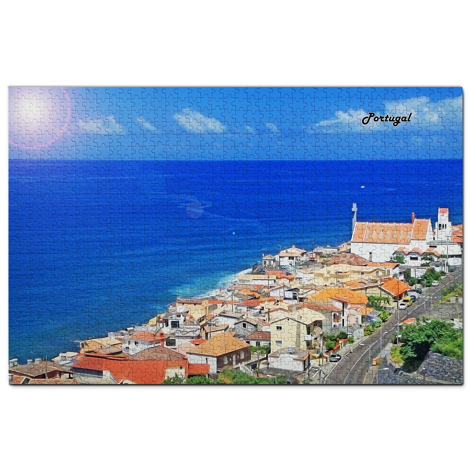 1000-Piece Portugal Madeira Wooden Jigsaw Puzzle - Premium Travel Souvenir & Home Decor Gift for Adults & Puzzle Lovers | Perfect for Family Game Nights, Stress Relief & Wall Art Display