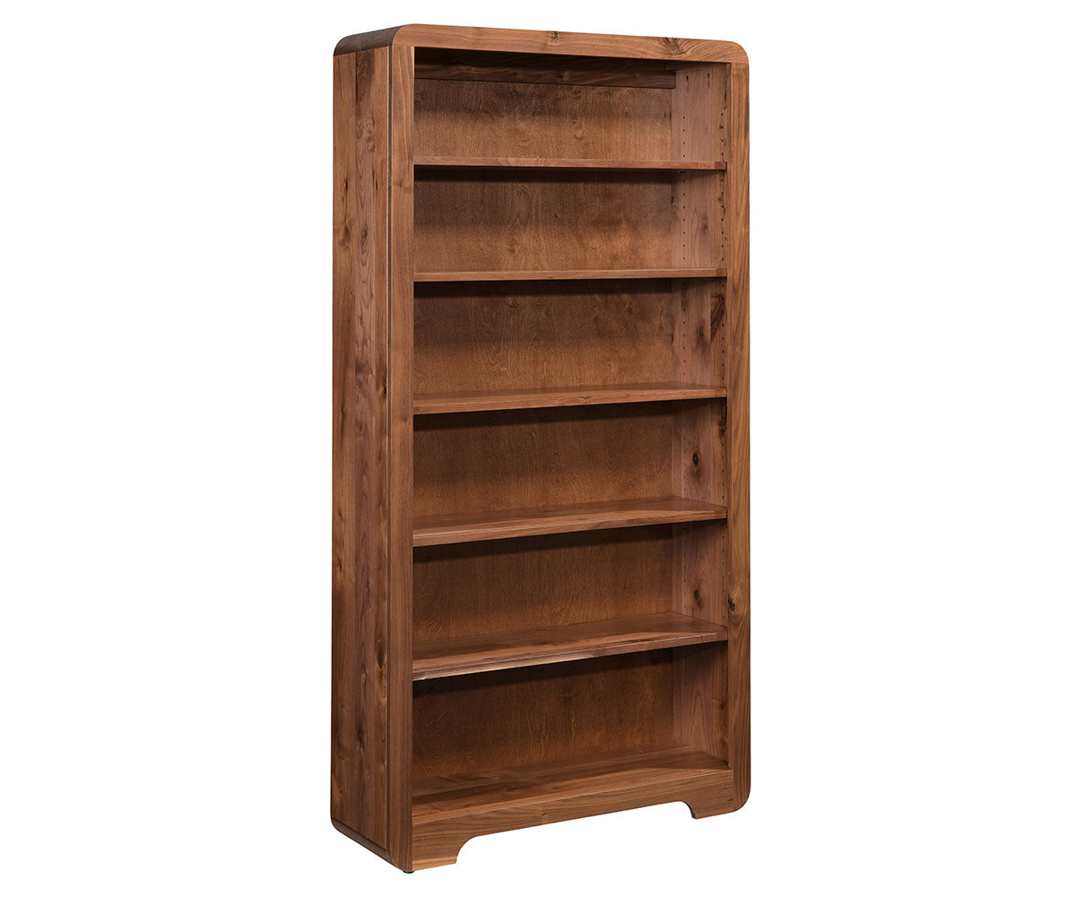 Europa 36x72 Inch Bookcase - Modern Wooden Bookshelf for Living Room, Bedroom & Office Storage | Perfect for Home Decor and Organizing Books, Decorations