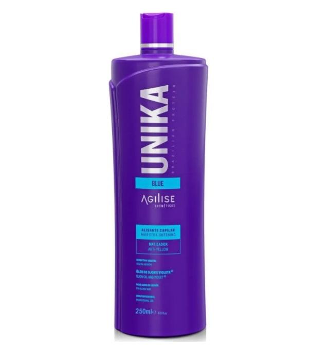 Agilise Professional Unika Blue Gel Nail Polish - 250ml / 8.45 Fl Oz - Long Lasting UV LED Gel for Manicures & Pedicures - Salon Quality Nail Art Supplies for Home & Professional Use