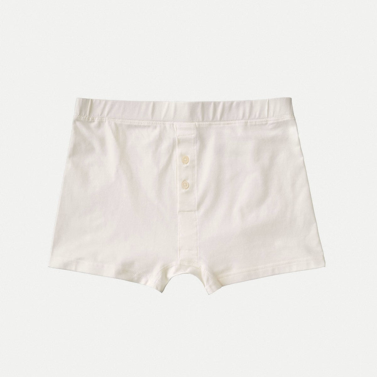 Premium Cotton Boxer Briefs for Men - Soft & Breathable Underwear (Off White) - Perfect for Gym, Workout & Everyday Comfort
