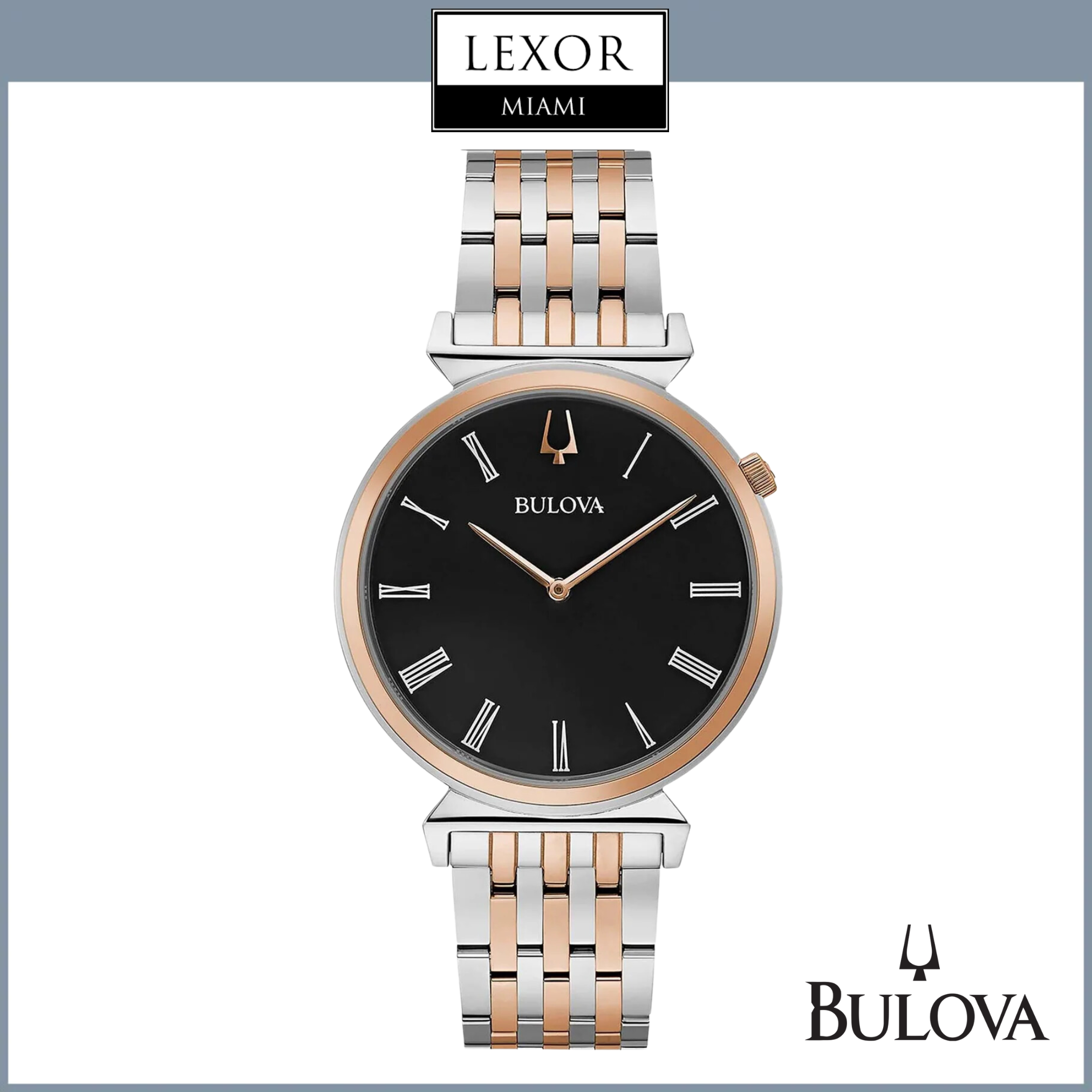 Bulova 98A234 Regatta Unisex Watch - 2-Tone Stainless Steel Band, Water Resistant, Date Display | Perfect for Sailing, Business Meetings & Formal Occasions