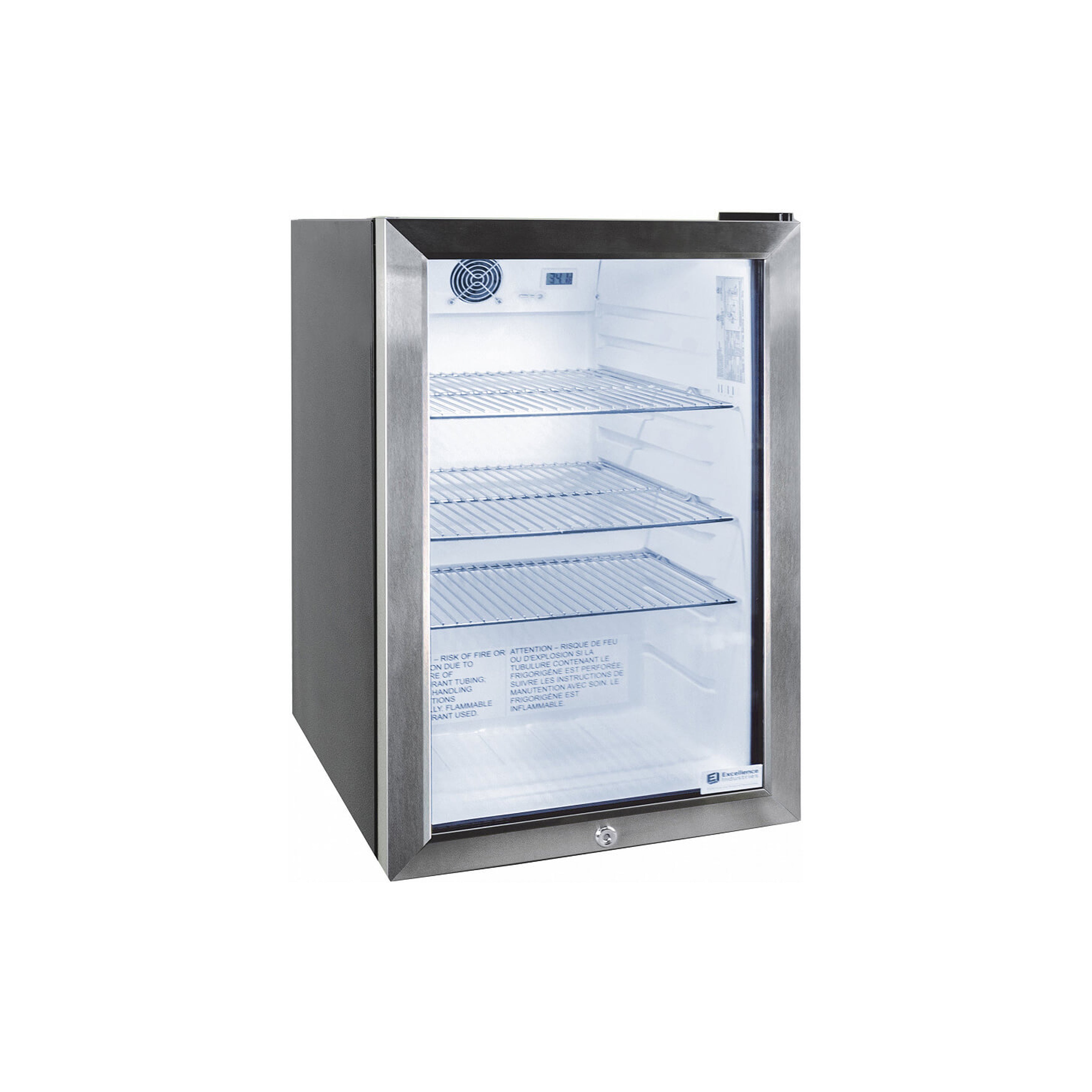 Excellence Industries EMM 3HC 2.5 cu.ft Commercial Refrigerated Merchandiser with 17