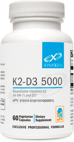 Xym K2 D3 5000IU 60 Capsules - High Potency Vitamin D3 & K2 Supplement for Bone & Heart Health - Supports Immune System & Calcium Absorption - Ideal for Adults with Vitamin Deficiency