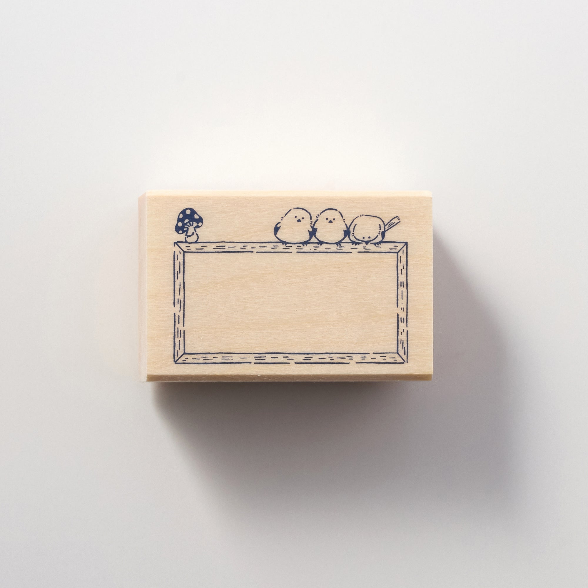 Shimaenaga Irodori Wooden Rubber Stamp Frame - Handcrafted Japanese Stamp for Scrapbooking, Card Making & DIY Crafts - Perfect for Gift Wrapping, Journaling & Stationery Projects (BEVERLY Collection)
