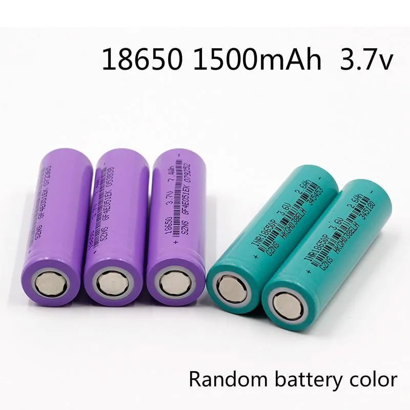 High-Capacity Rechargeable 18650 Battery 1500mAh 3.7V Lithium-ion - Perfect for Flashlights, Vape Mods, and Portable Electronics