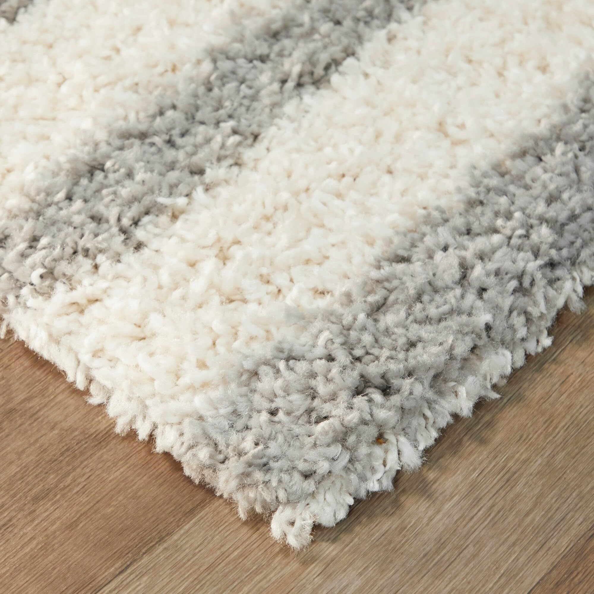 Alcott Modern Striped Area Rug - Soft Non-Slip Living Room Carpet for Home Decor, Bedroom & Office - Perfect for Cozy Spaces and High-Traffic Areas