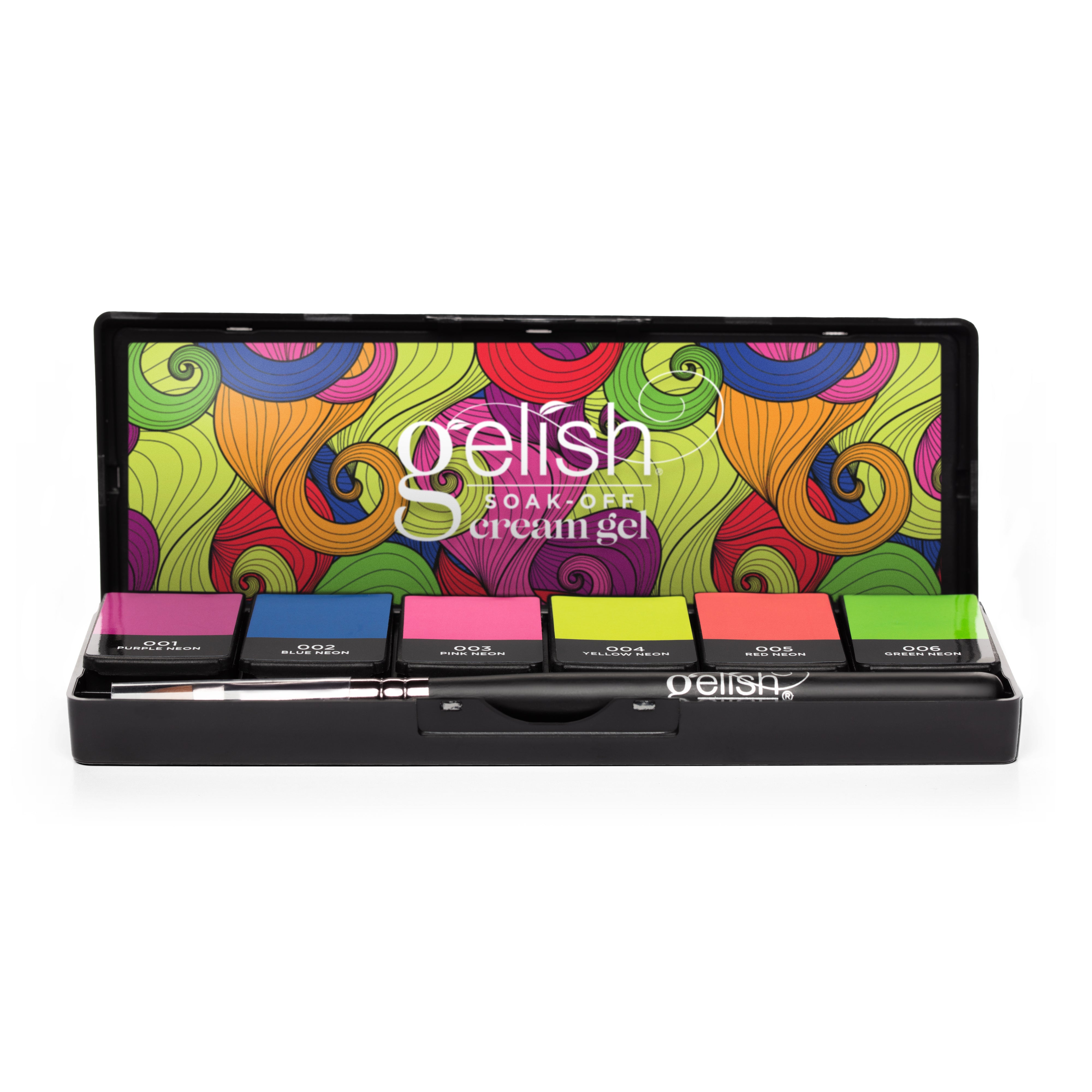 Gelish Soak Off Gel Nail Polish Cream Palette - Neon & On & On Collection for Professional Salon & DIY Manicure at Home